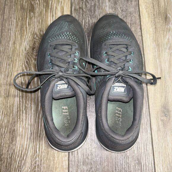 Nike Flex Women's US Size 7.5 830751-013 Gray Aqua Blue Running Sneaker Shoes - Picture 8 of 12